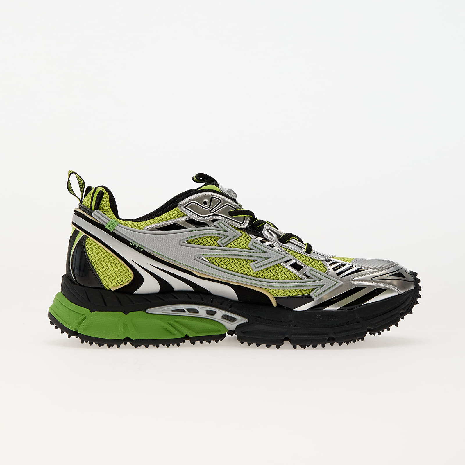 Férfi cipők Off-White Ow Be Right Back Silver Green Fluo