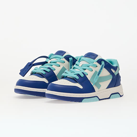 off white sneakers light blue