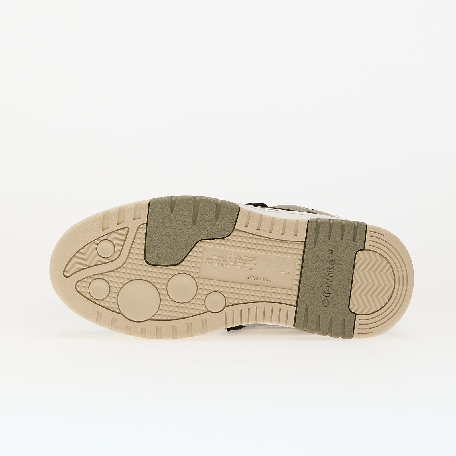 Men's shoes Off-White Kids Out Of Office Olive Green Light Brown