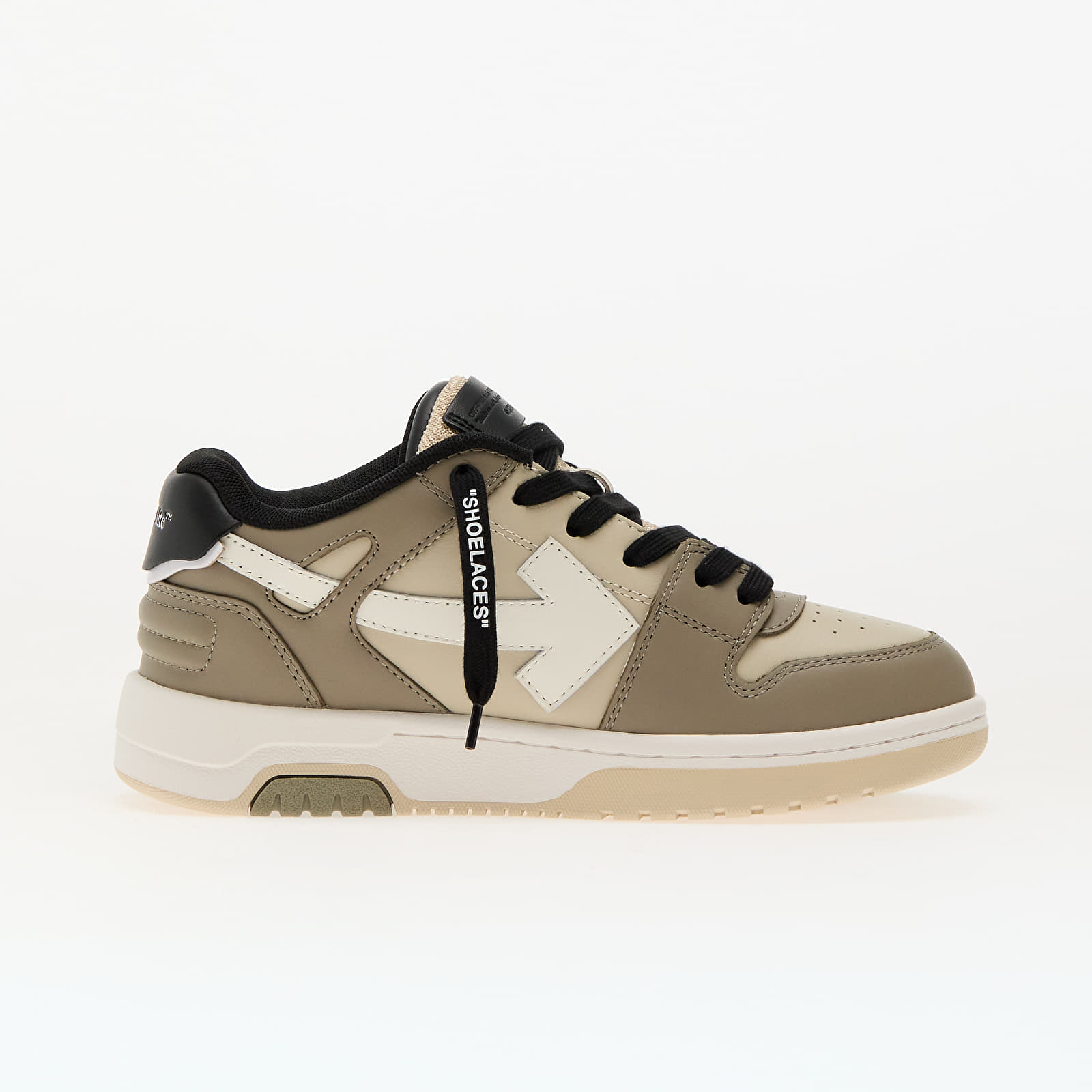 Men's shoes Off-White Kids Out Of Office Olive Green Light Brown