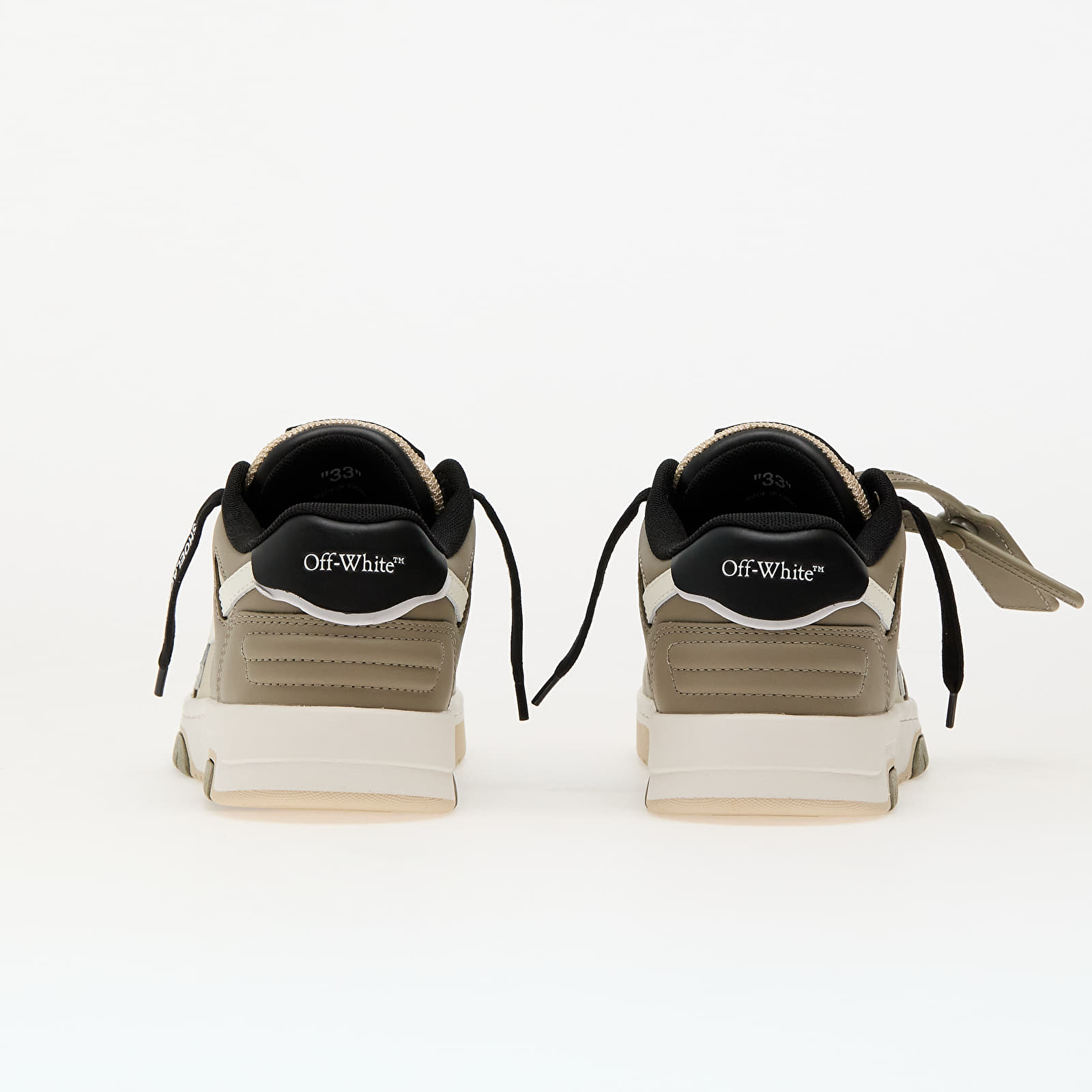 Men's shoes Off-White Kids Out Of Office Olive Green Light Brown