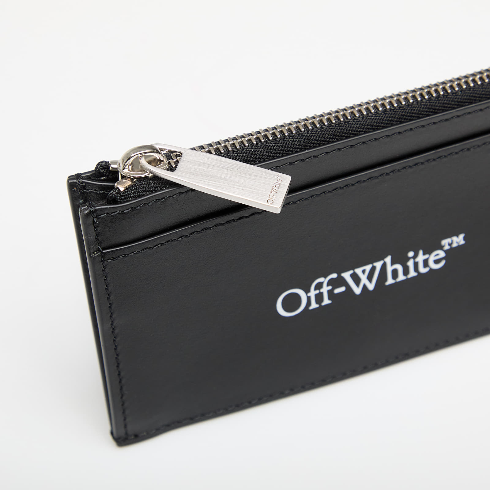Geldbörsen Off-White Bookish Zipped Card Holder Black/ White