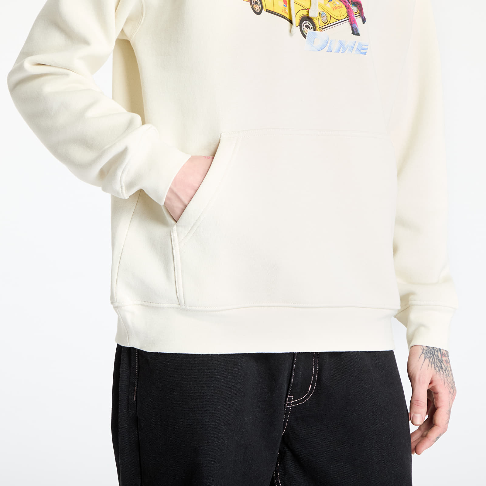 Kapucnis pulóverek és pulcsik DIME 2Fast 2Delicious Hoodie UNISEX Natural