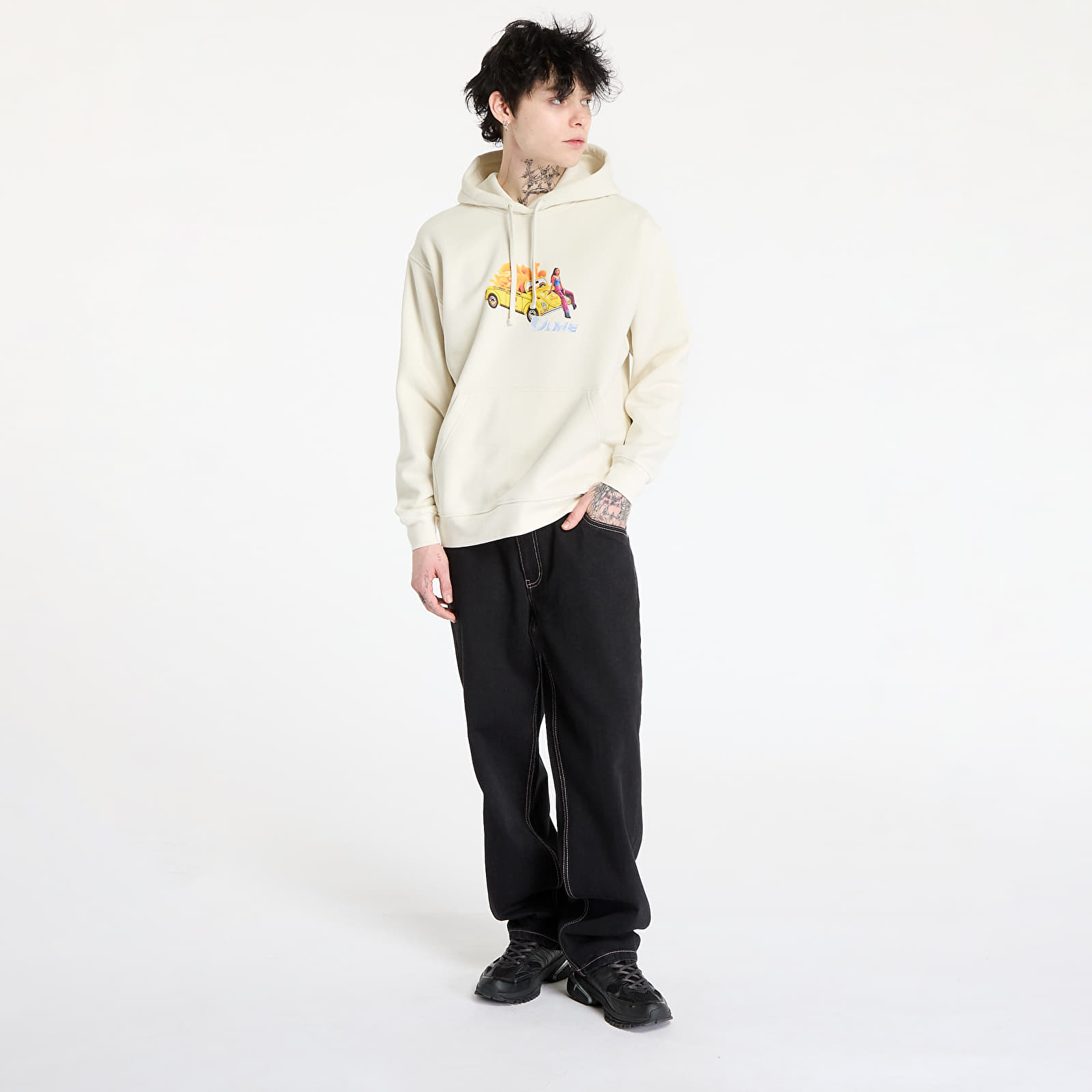 Kapucnis pulóverek és pulcsik DIME 2Fast 2Delicious Hoodie UNISEX Natural