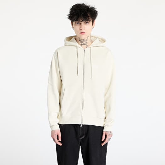 DIME Cursive Small Logo Zip-Hoodie UNISEX Natural