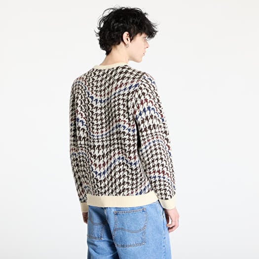 Sweaters DIME Houndstooth Knit UNISEX Cream Multi | Footshop