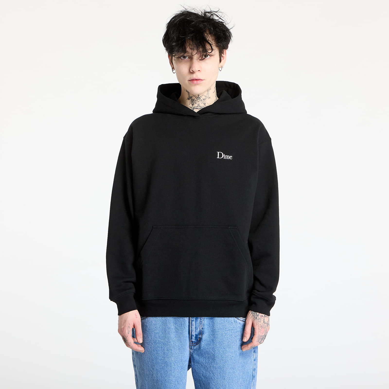 Hoodies and sweatshirts  DIME Classic Small Logo Hoodie UNISEX Black
