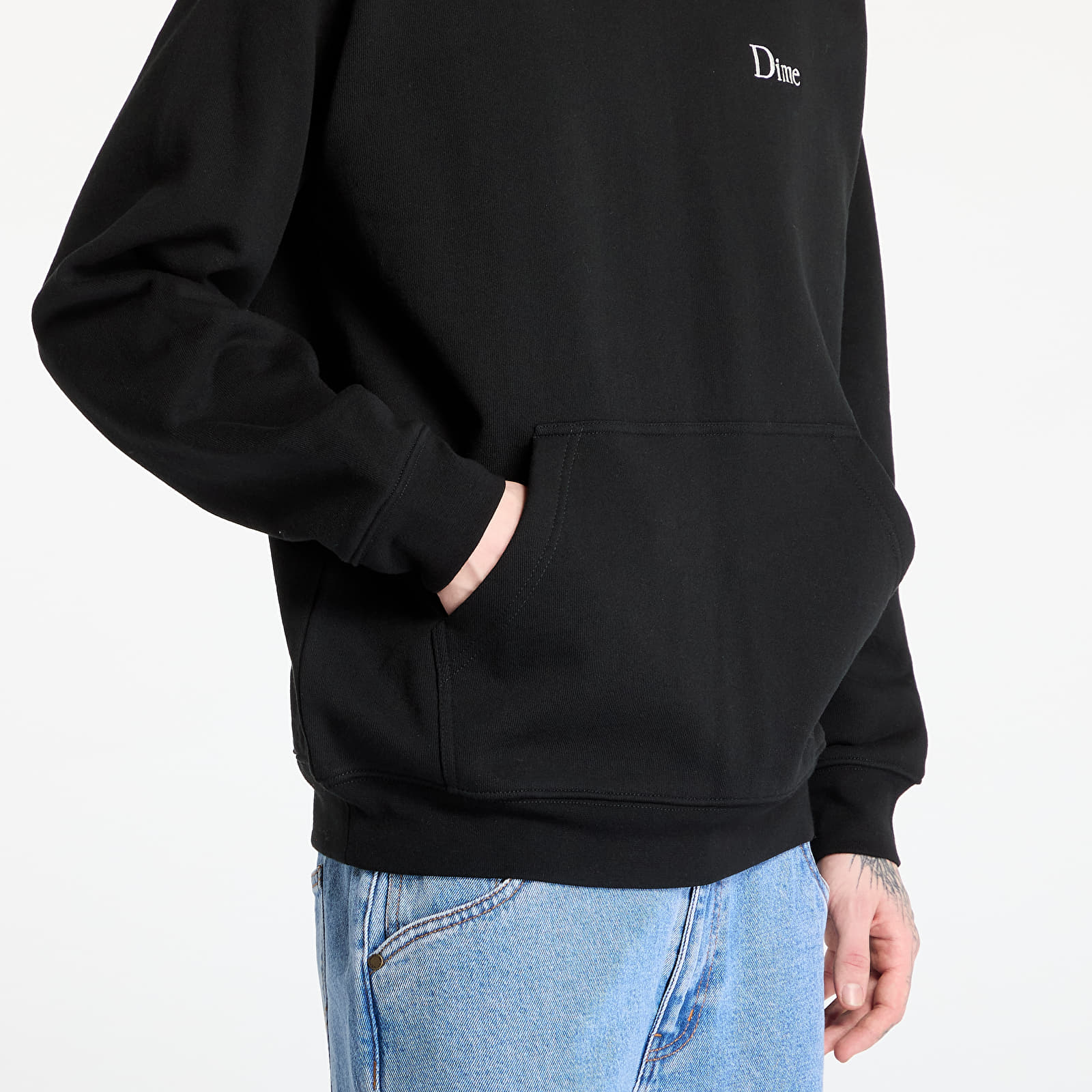 Hoodies and sweatshirts  DIME Classic Small Logo Hoodie UNISEX Black