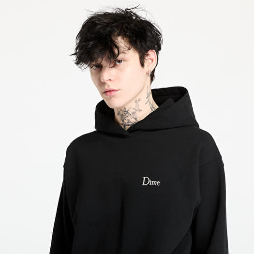 DIME Classic Small Logo Hoodie UNISEX Black | Footshop