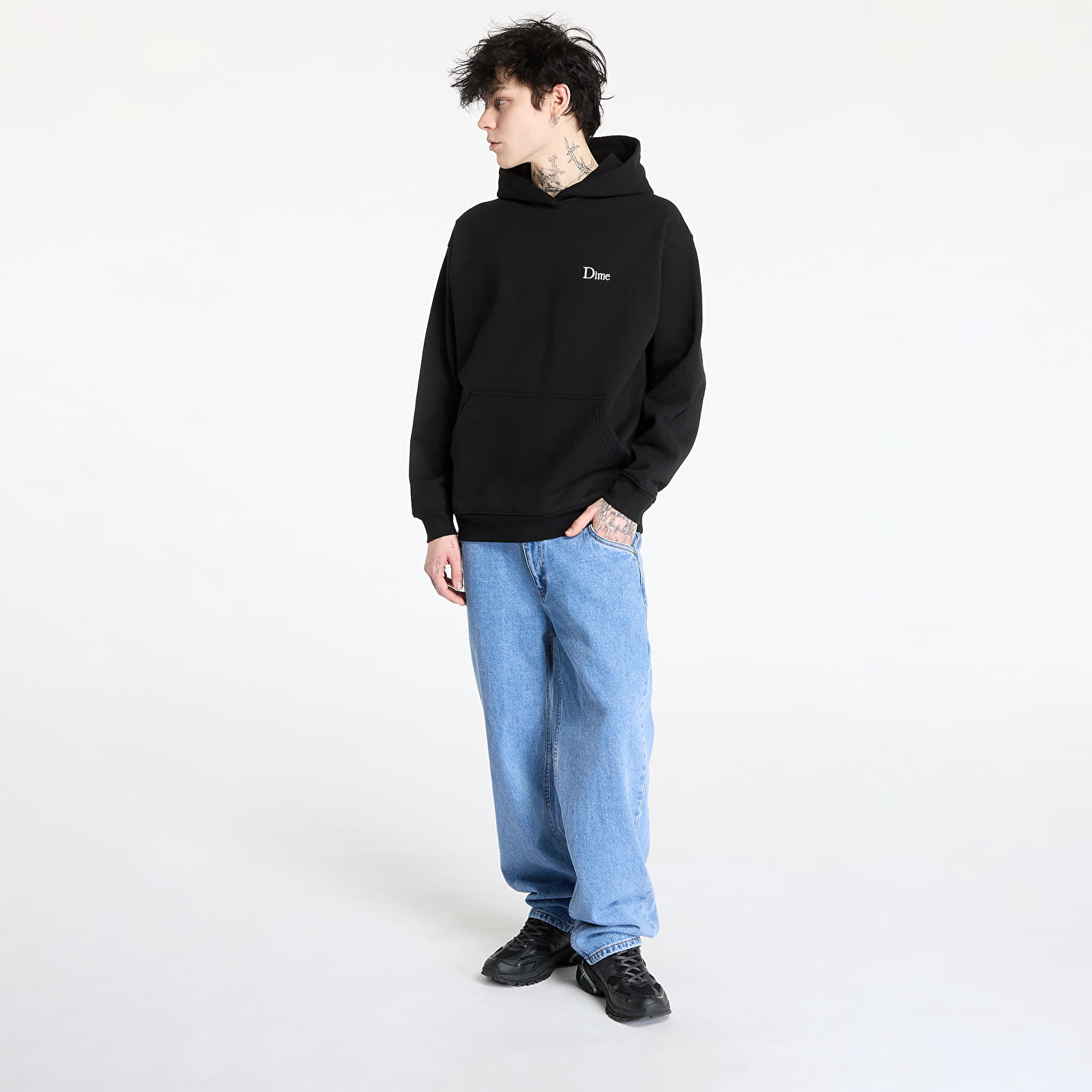 Hoodies and sweatshirts  DIME Classic Small Logo Hoodie UNISEX Black