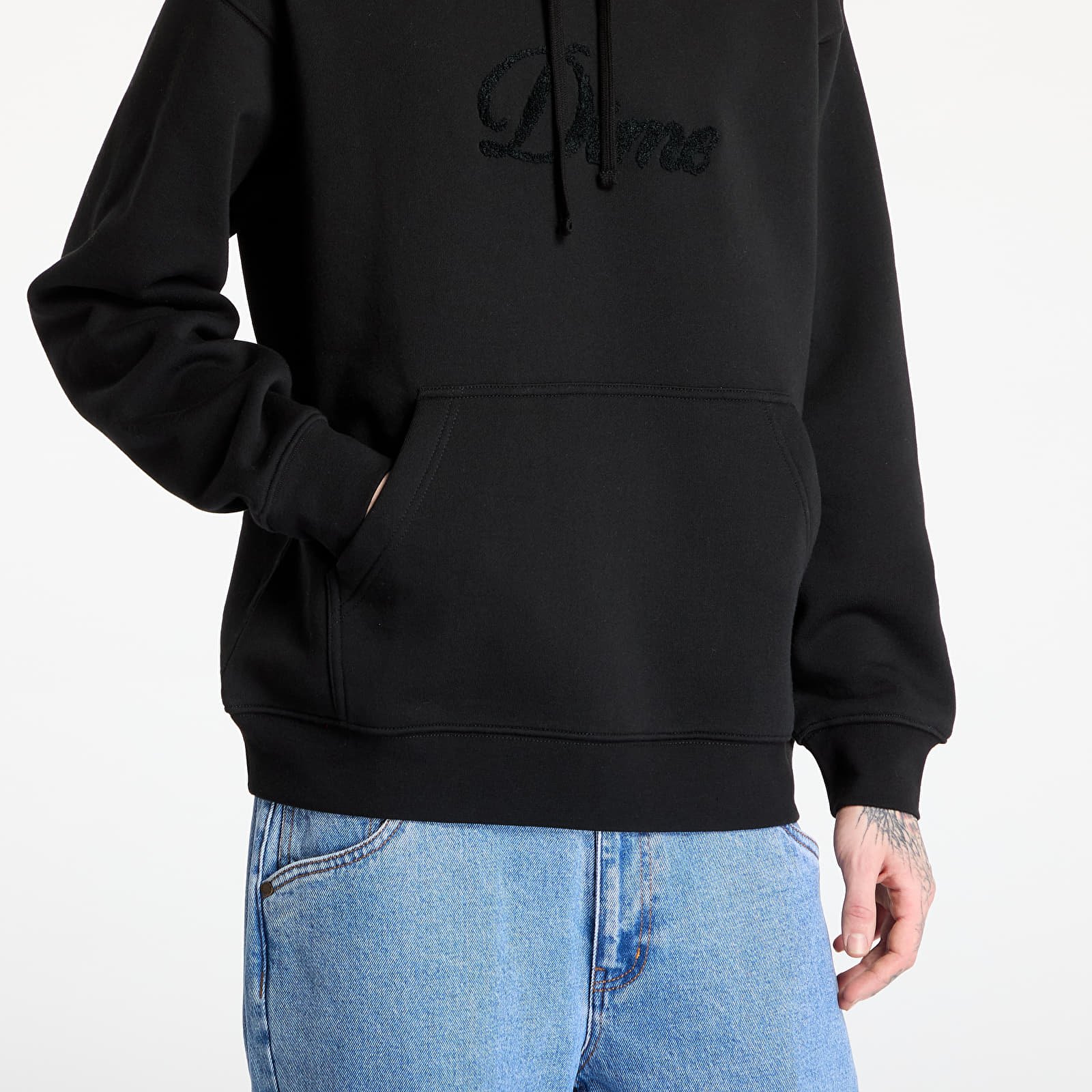 Kapucnis pulóverek és pulcsik DIME Cursive Logo Hoodie UNISEX Black