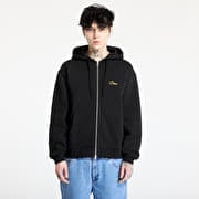 DIME Cursive Small Logo Zip-Hoodie UNISEX Black
