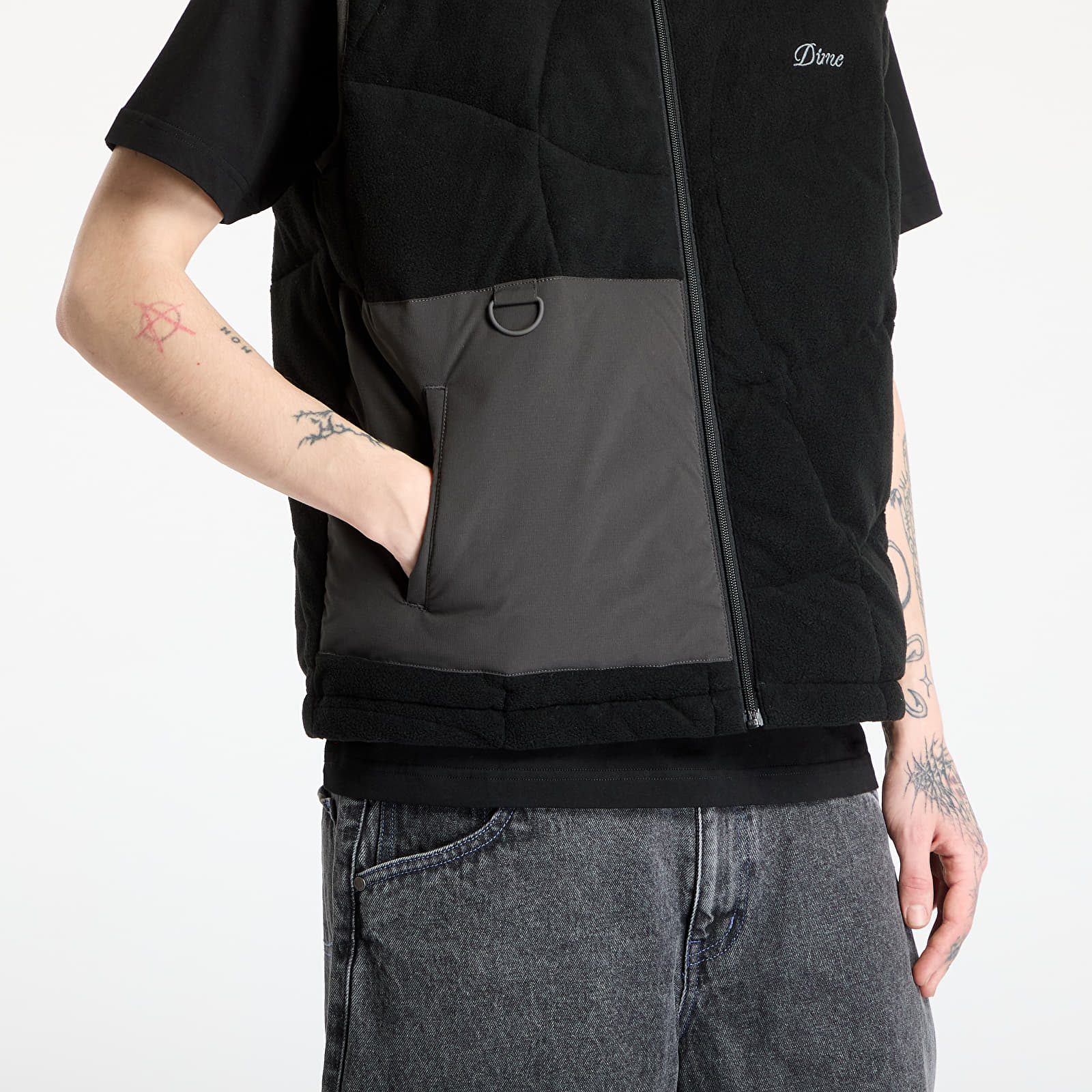 Vesty DIME Sleeveless Puffer UNISEX Black