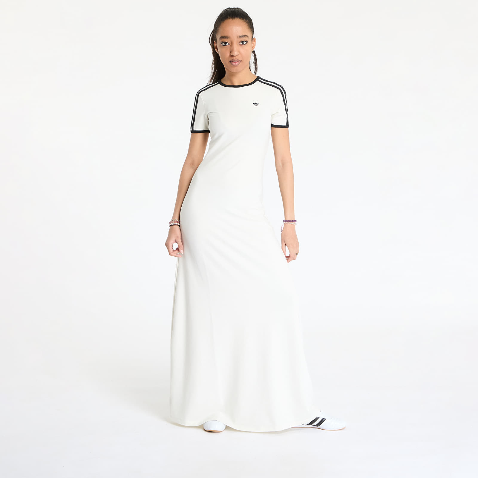 adidas Originals Premium Cali Tee Dress Maxi White/ Off White S
