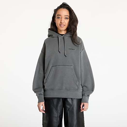 Carhartt WIP W' Hooded Lumo Sweat Black Garment Dyed