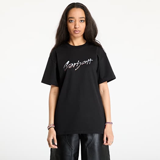 Póló Carhartt WIP S/S Drip Script T-Shirt UNISEX Black