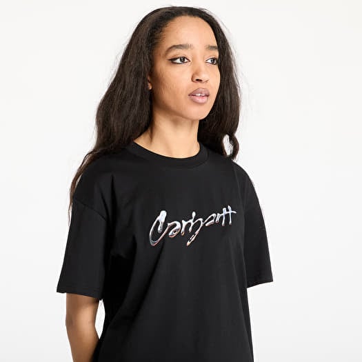 T-shirts Carhartt WIP S/S Drip Script T-Shirt UNISEX Black