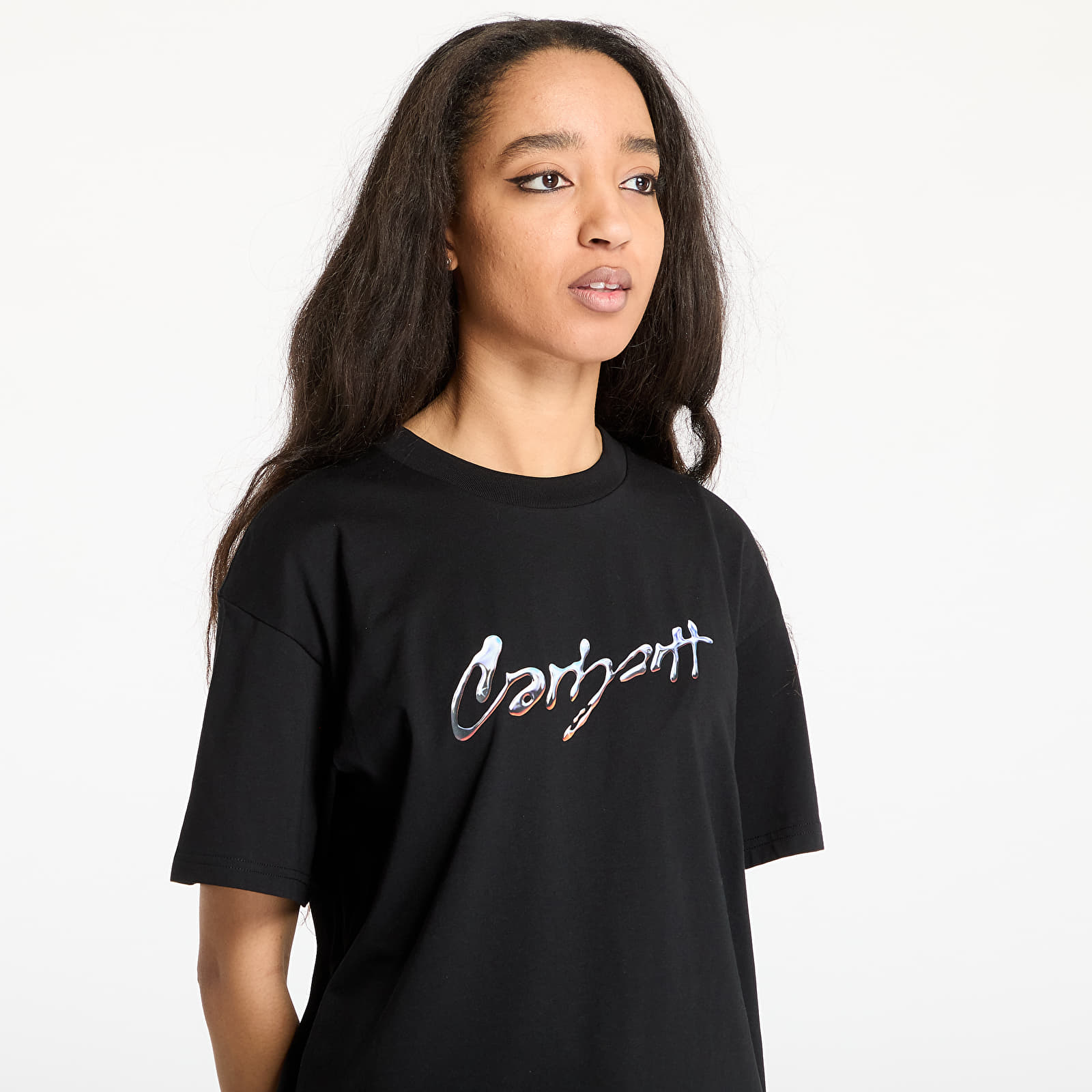 T-Shirts Carhartt WIP S/S Drip Script T-Shirt UNISEX Black
