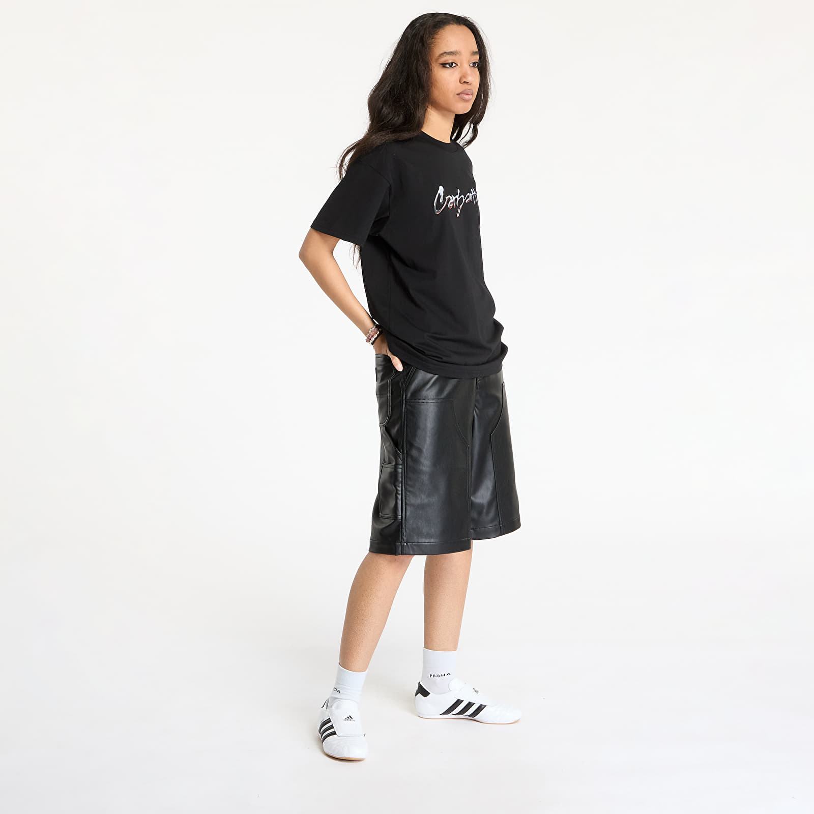 T-Shirts Carhartt WIP S/S Drip Script T-Shirt UNISEX Black