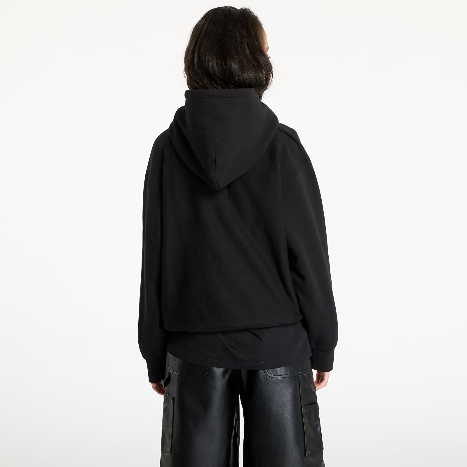 Bluzy Carhartt WIP Hooded Label Script Sweat UNISEX Black