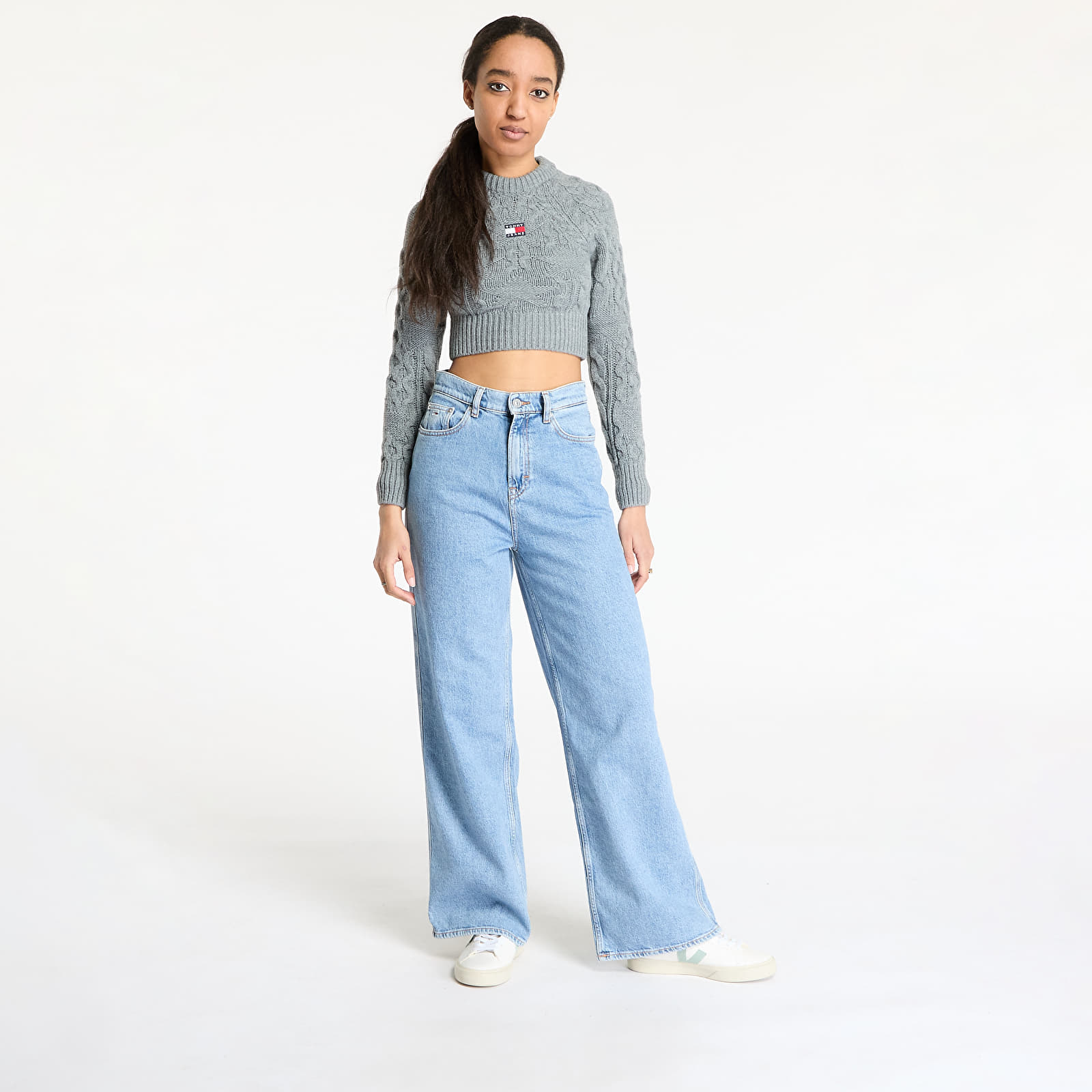 Teksad Tommy Jeans Claire High Rise Wide Jeans Denim
