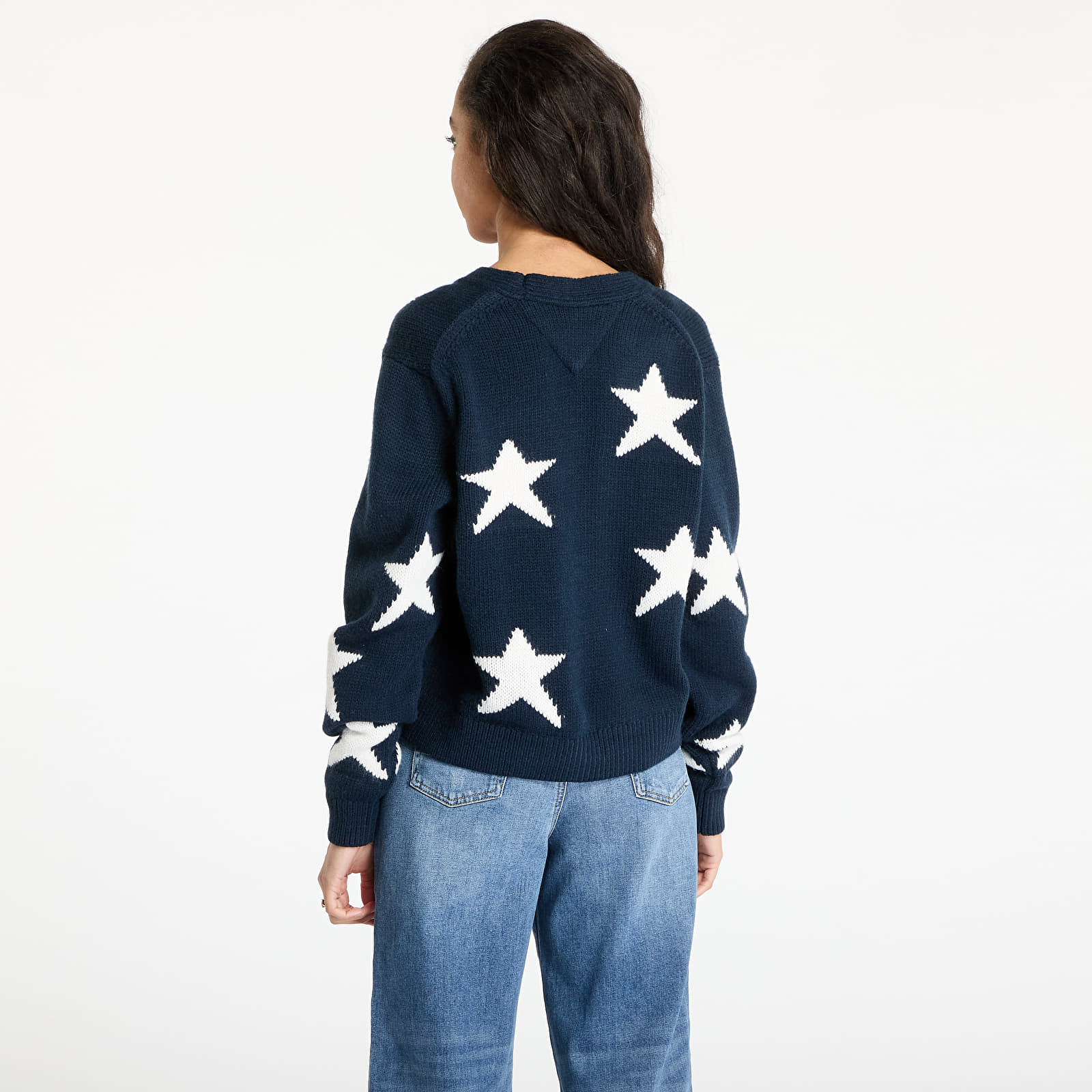 Sweaters Tommy Jeans Star Cardigan Blue