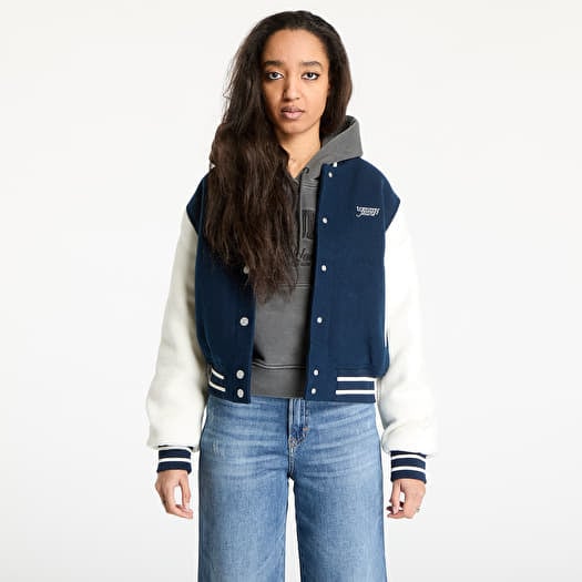Bomber Tommy Jeans Wool Varsity Bomber Jacket Blue