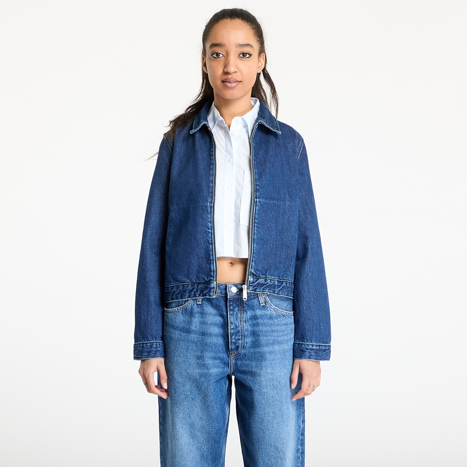 Jacken Calvin Klein Jeans Zip Denim Jacket Denim