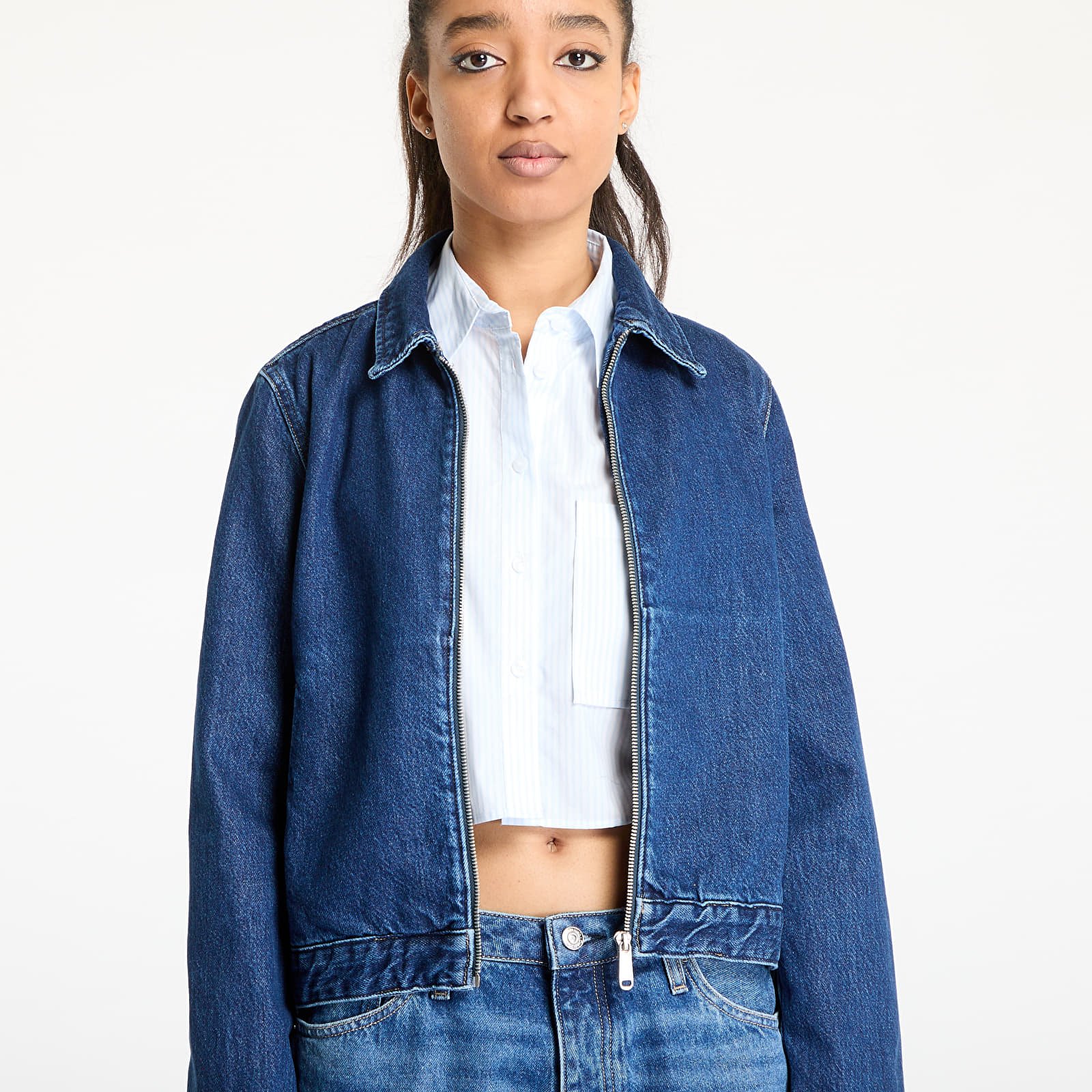 Jacken Calvin Klein Jeans Zip Denim Jacket Denim
