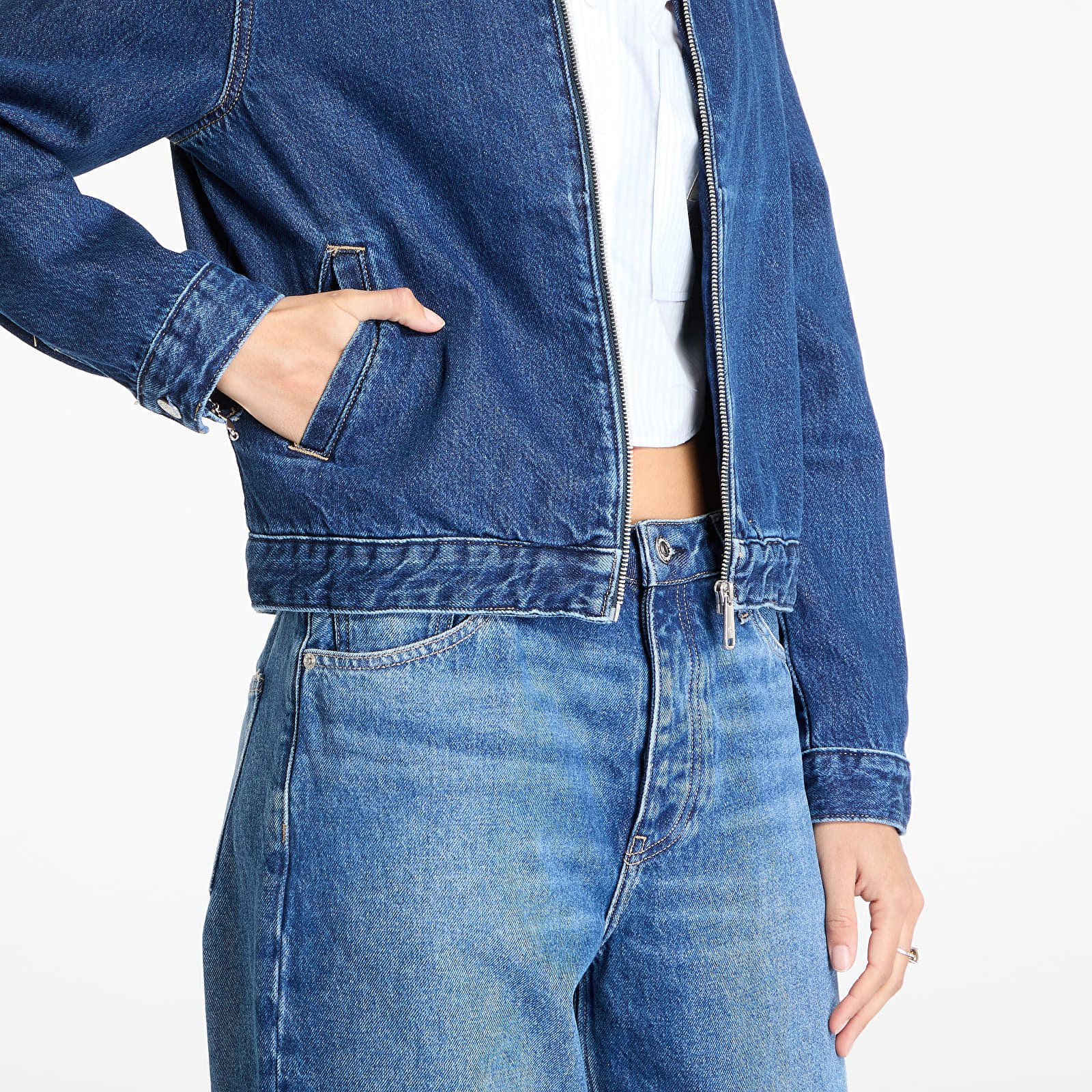 Jacken Calvin Klein Jeans Zip Denim Jacket Denim