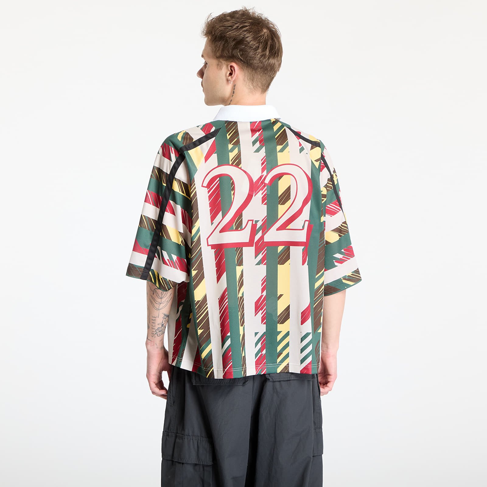 Dresy Reebok LTD Soccer Tee 22 Graphic Beige/ Red