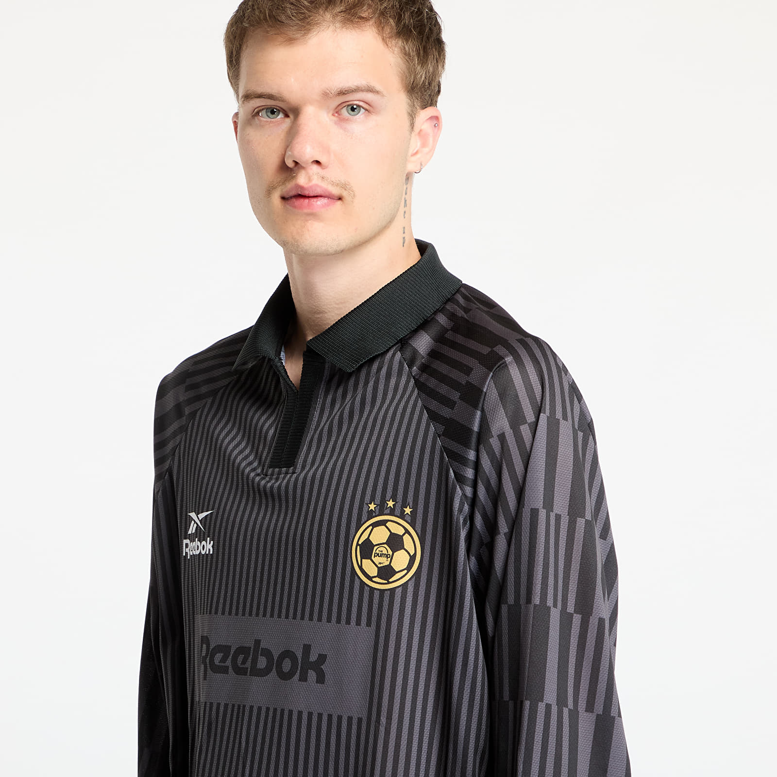 Dresy Reebok LTD Soccer Long Sleeve Tee 22 Graphic Black