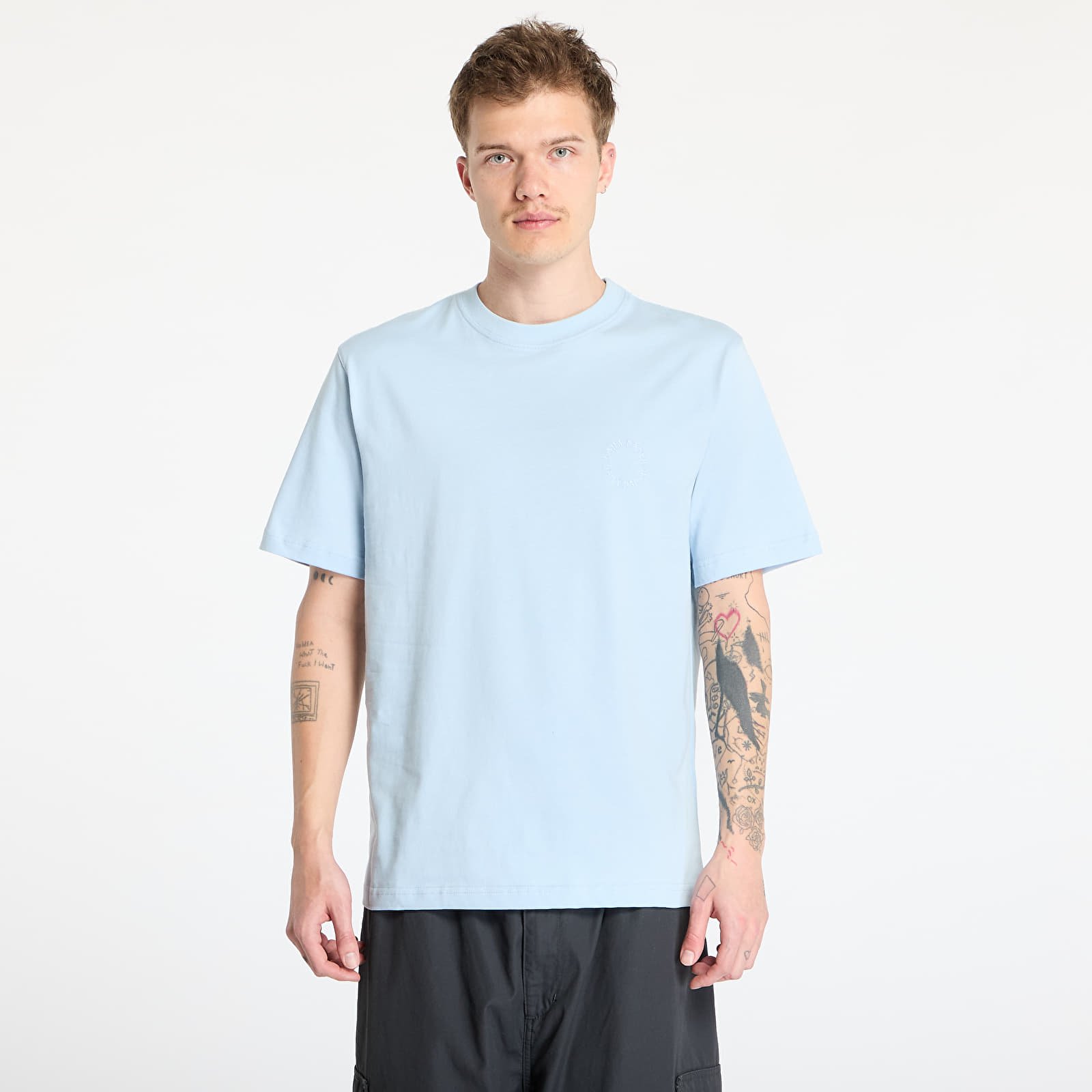 Trička Daily Paper Orbit Emb T-Shirt Subdued Blue