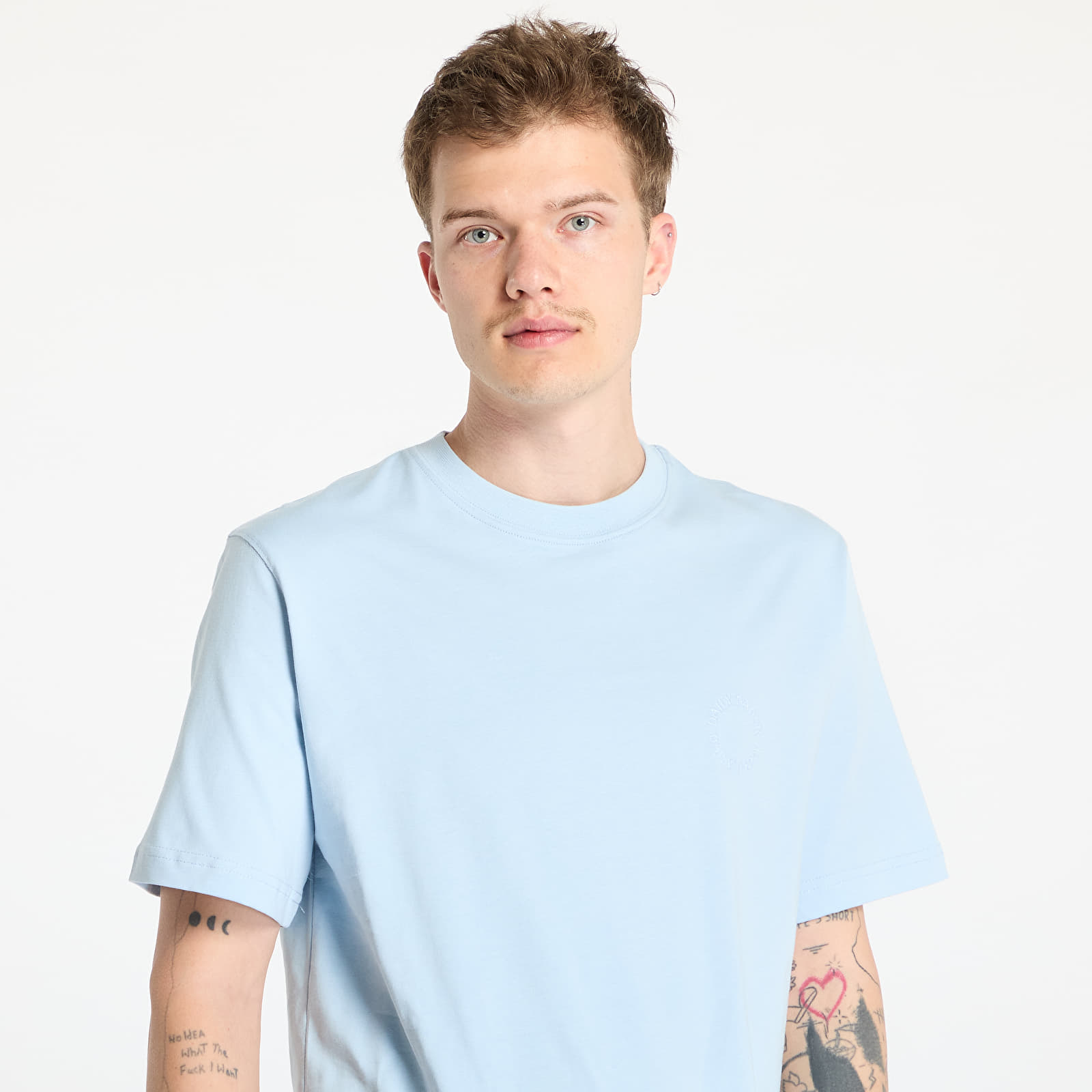 Trička Daily Paper Orbit Emb T-Shirt Subdued Blue