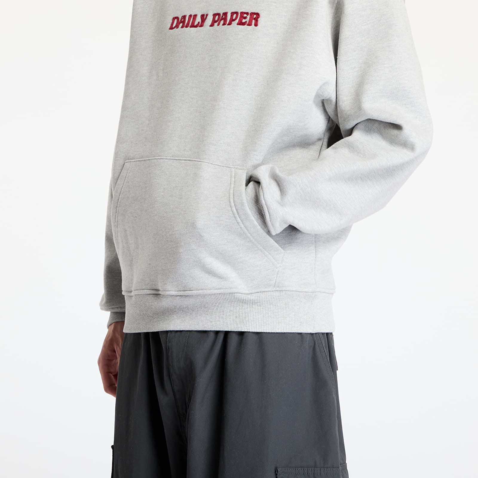 Kapucnis pulóverek és pulcsik Daily Paper Chain Stitch Oversized Hoodie Grey