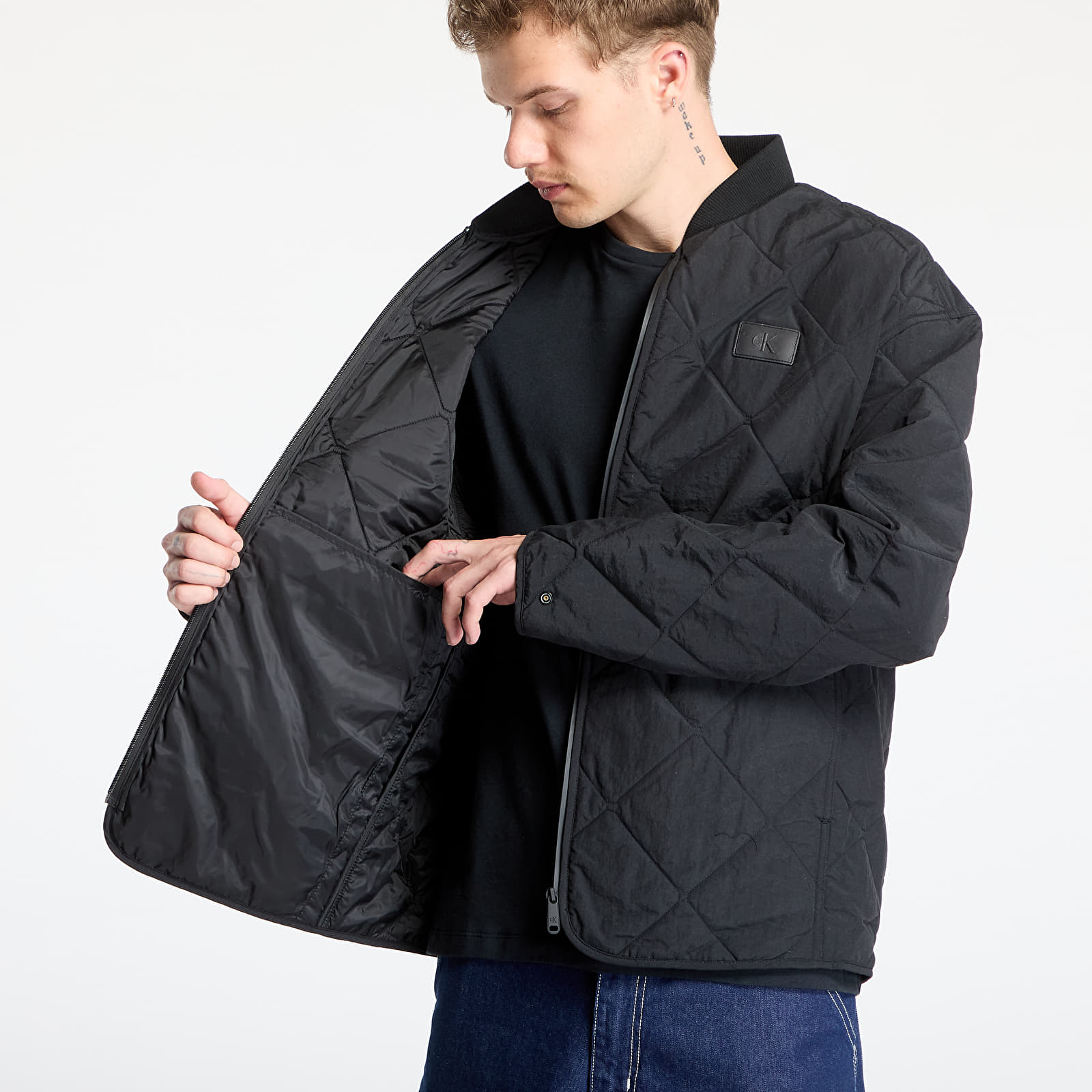 Bundy Calvin Klein Jeans Quilted Jacket Black
