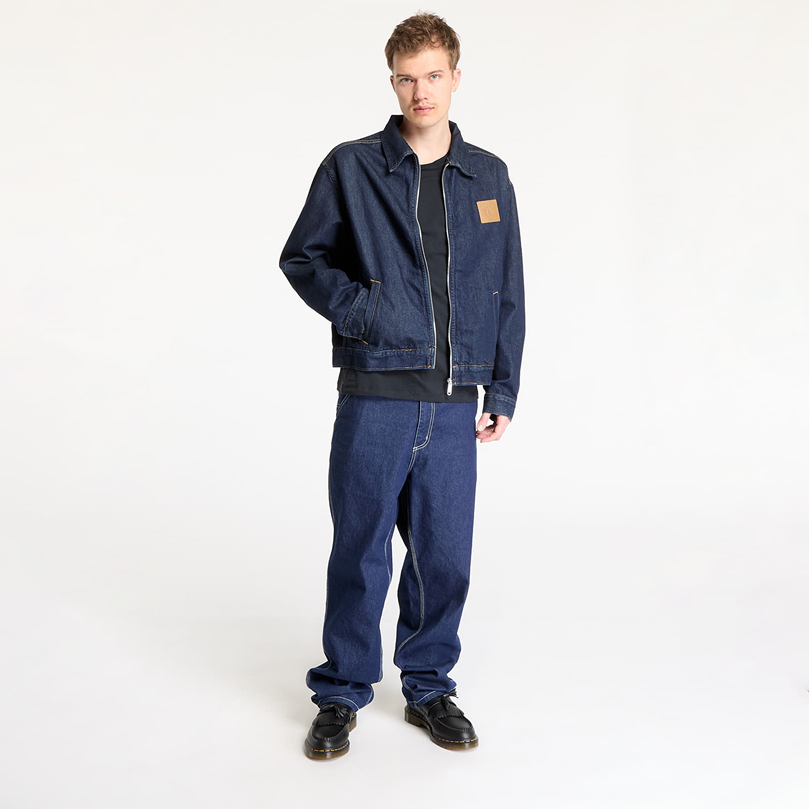Bundy Calvin Klein Jeans Relaxed Zip Denim Jacket Denim