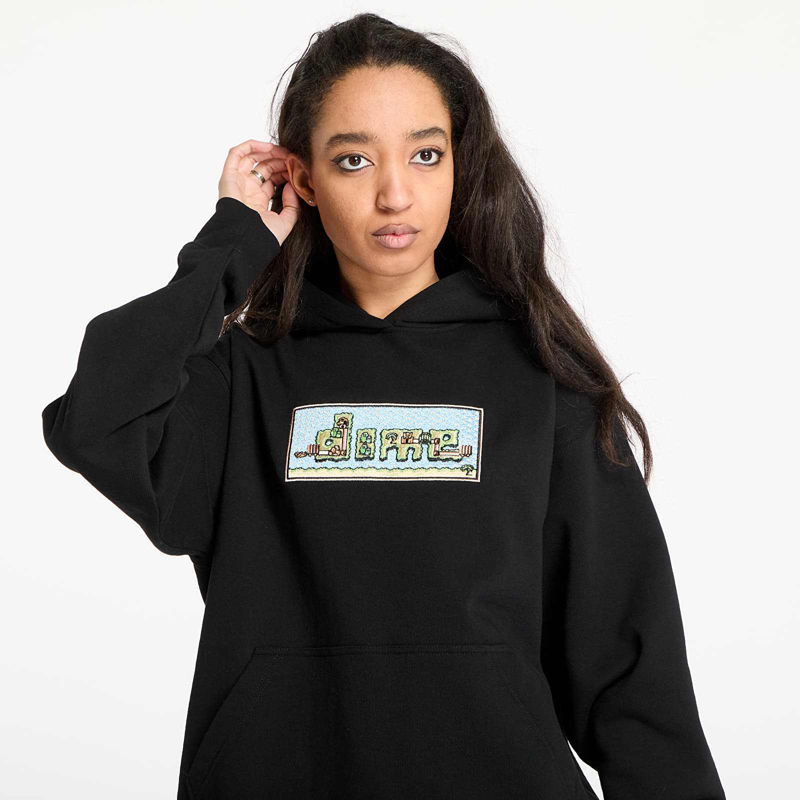 Kapucnis pulóverek és pulcsik DIME Dime World Hoodie UNISEX Black
