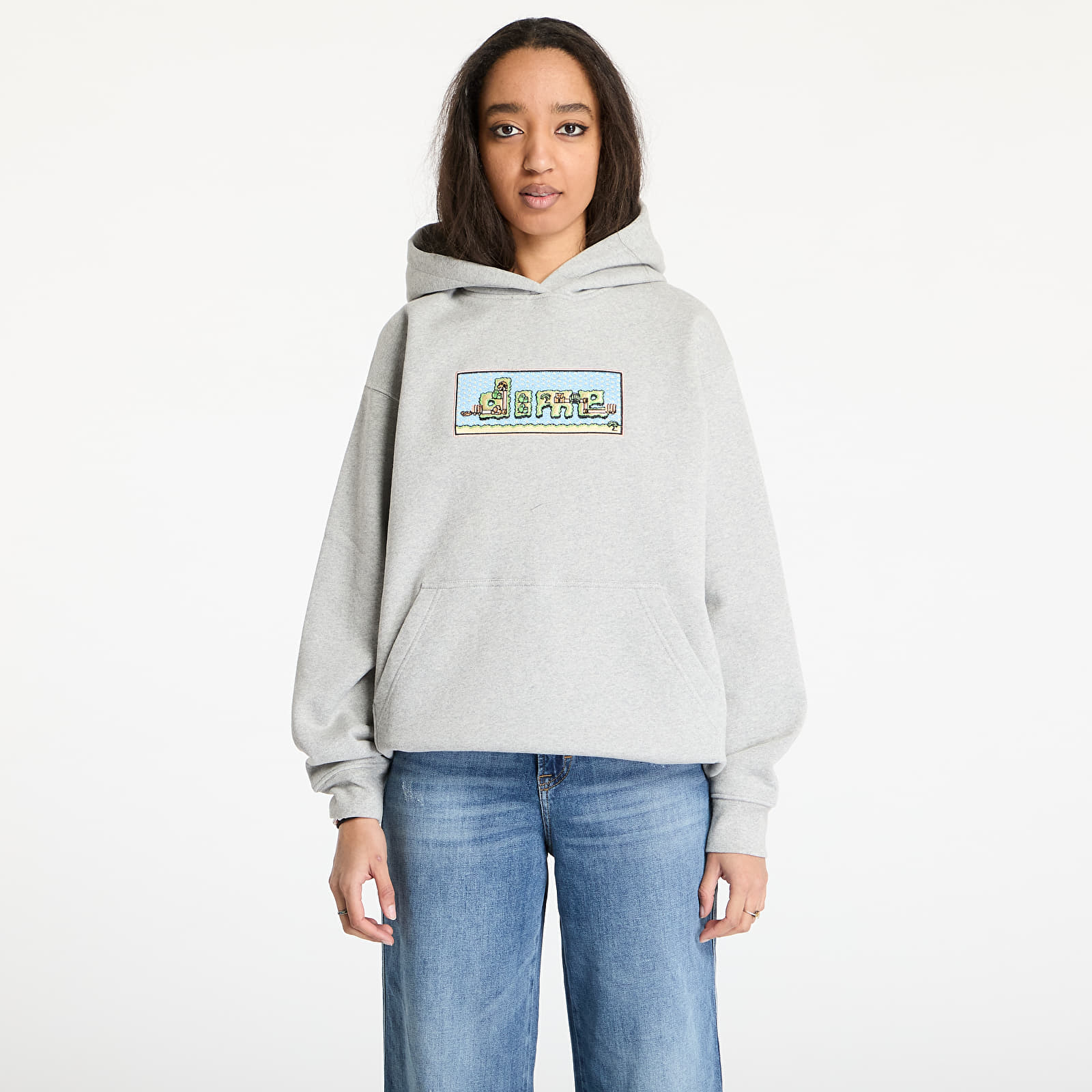 Kapucnis pulóverek és pulcsik DIME Dime World Hoodie UNISEX Heather Gray