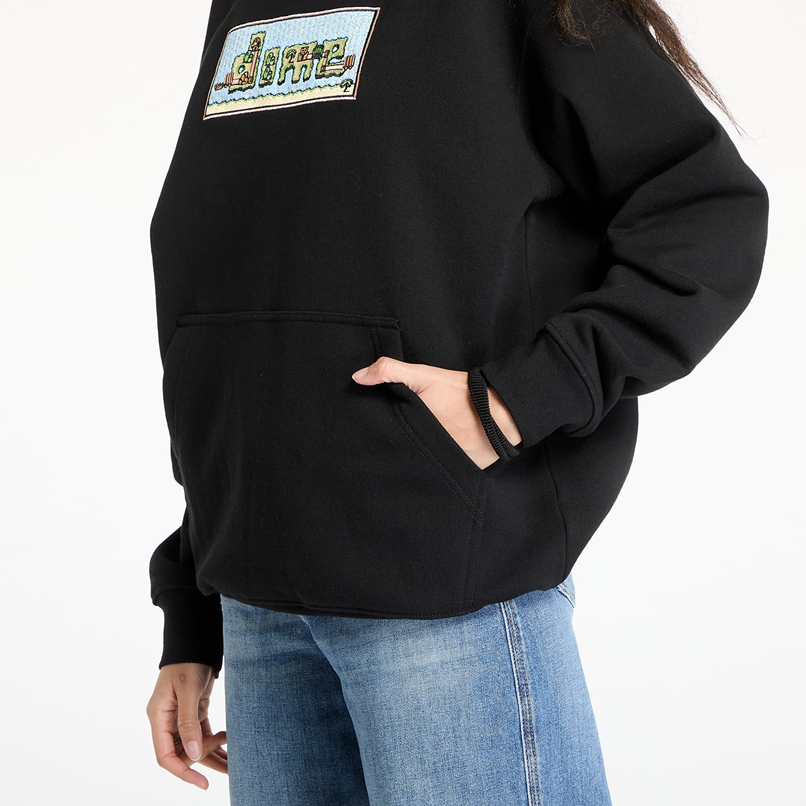 Kapucnis pulóverek és pulcsik DIME Dime World Hoodie UNISEX Black