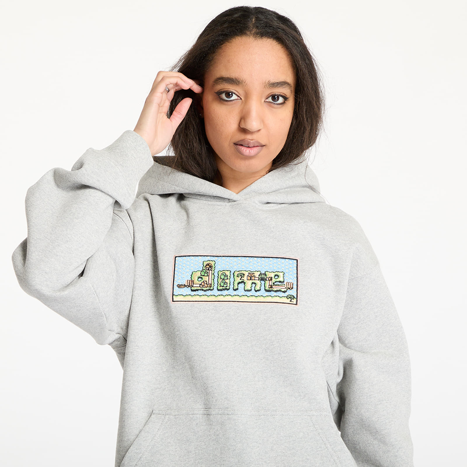 Kapucnis pulóverek és pulcsik DIME Dime World Hoodie UNISEX Heather Gray