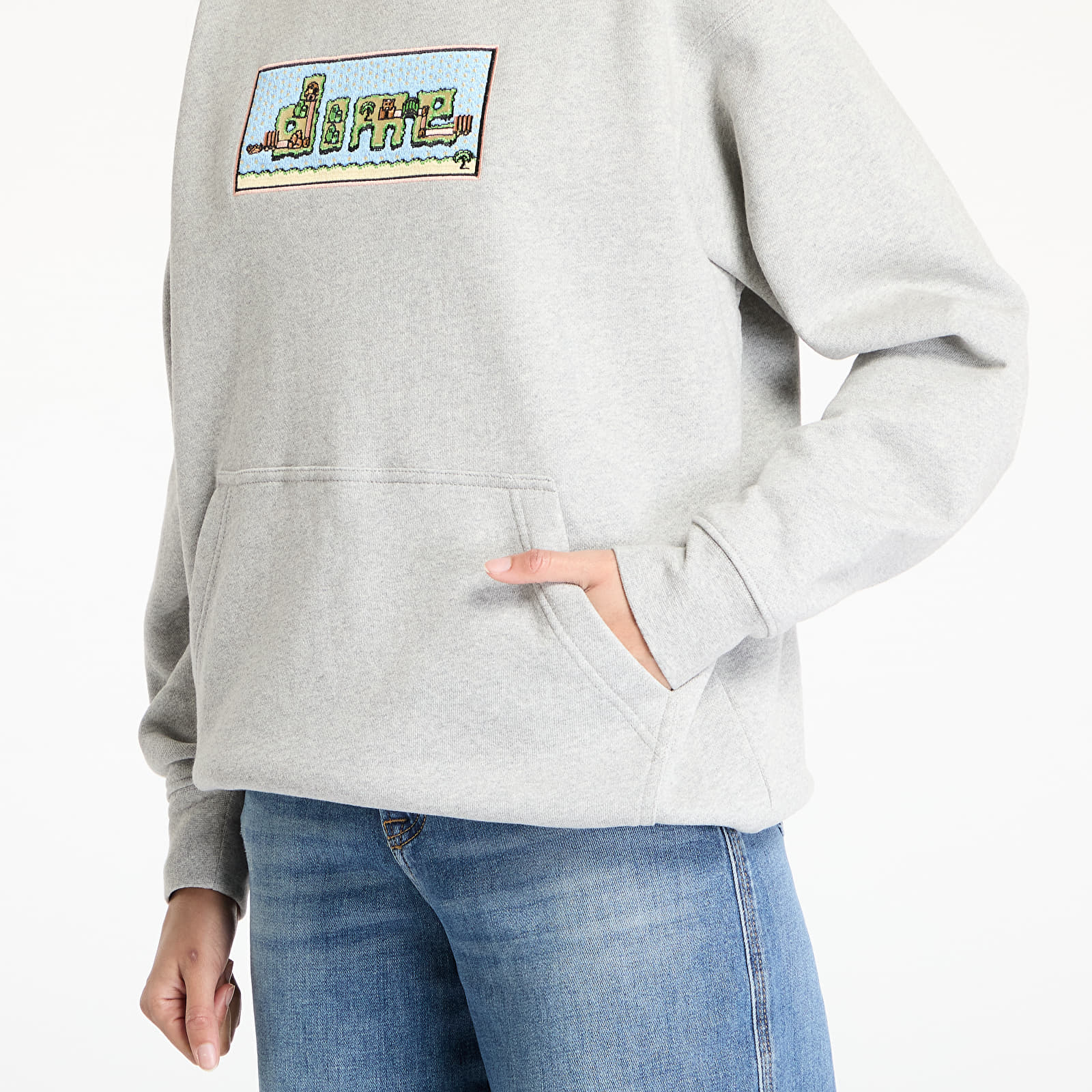 Kapucnis pulóverek és pulcsik DIME Dime World Hoodie UNISEX Heather Gray