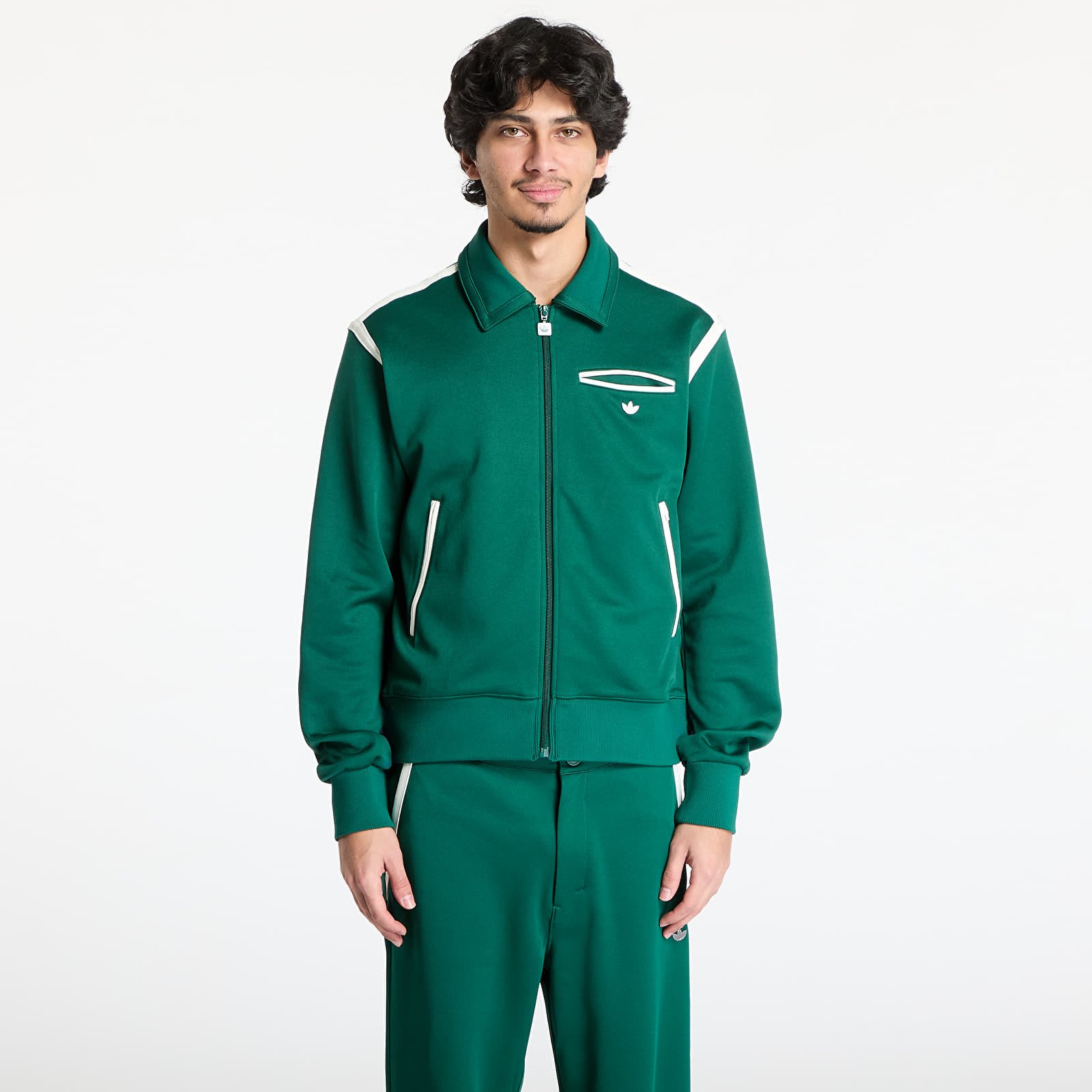 Hoodies and sweatshirts  adidas Premium Track Top Green/ Collegiate Green