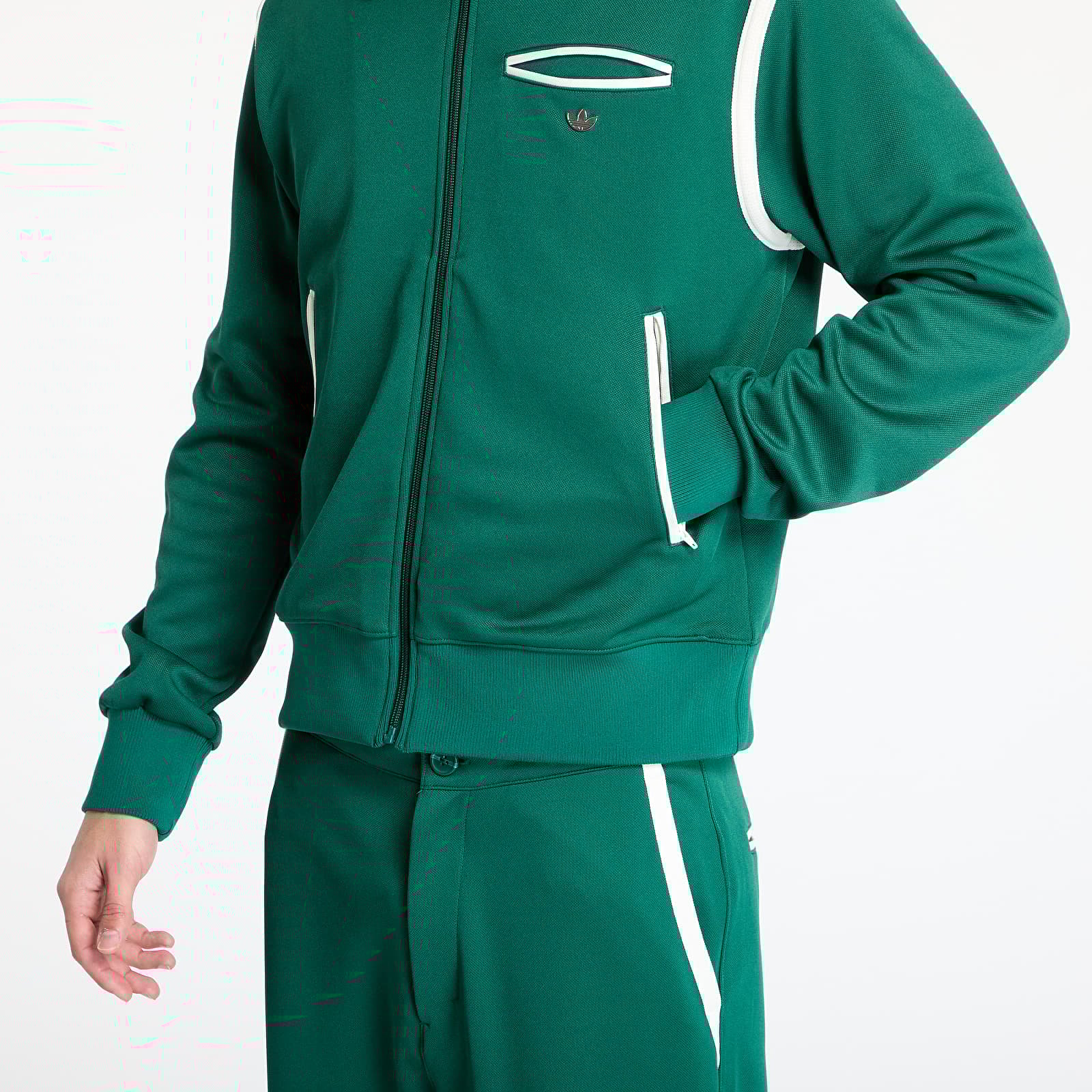 Hoodies and sweatshirts  adidas Premium Track Top Green/ Collegiate Green