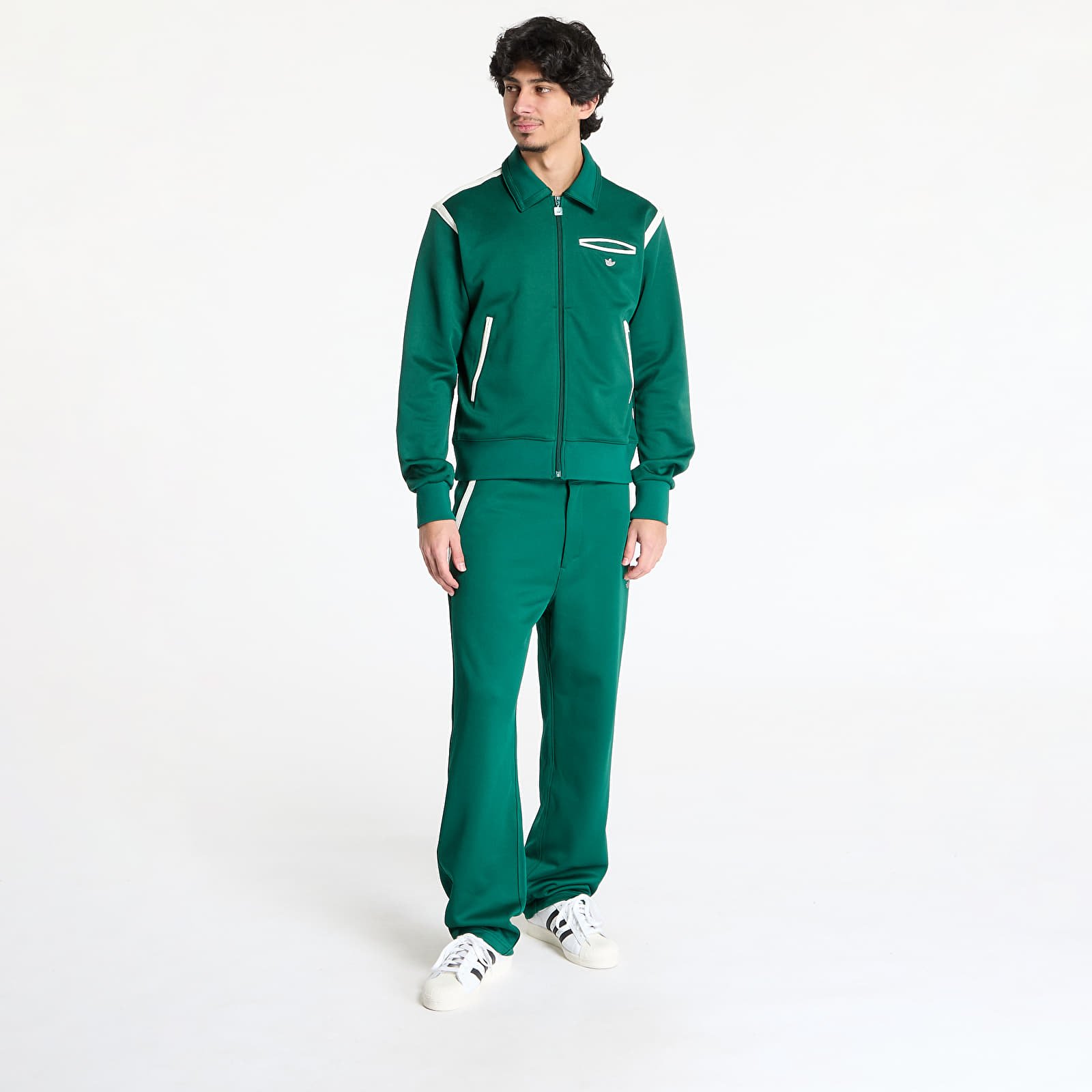 Hanorace adidas Premium Track Top Green/ Collegiate Green