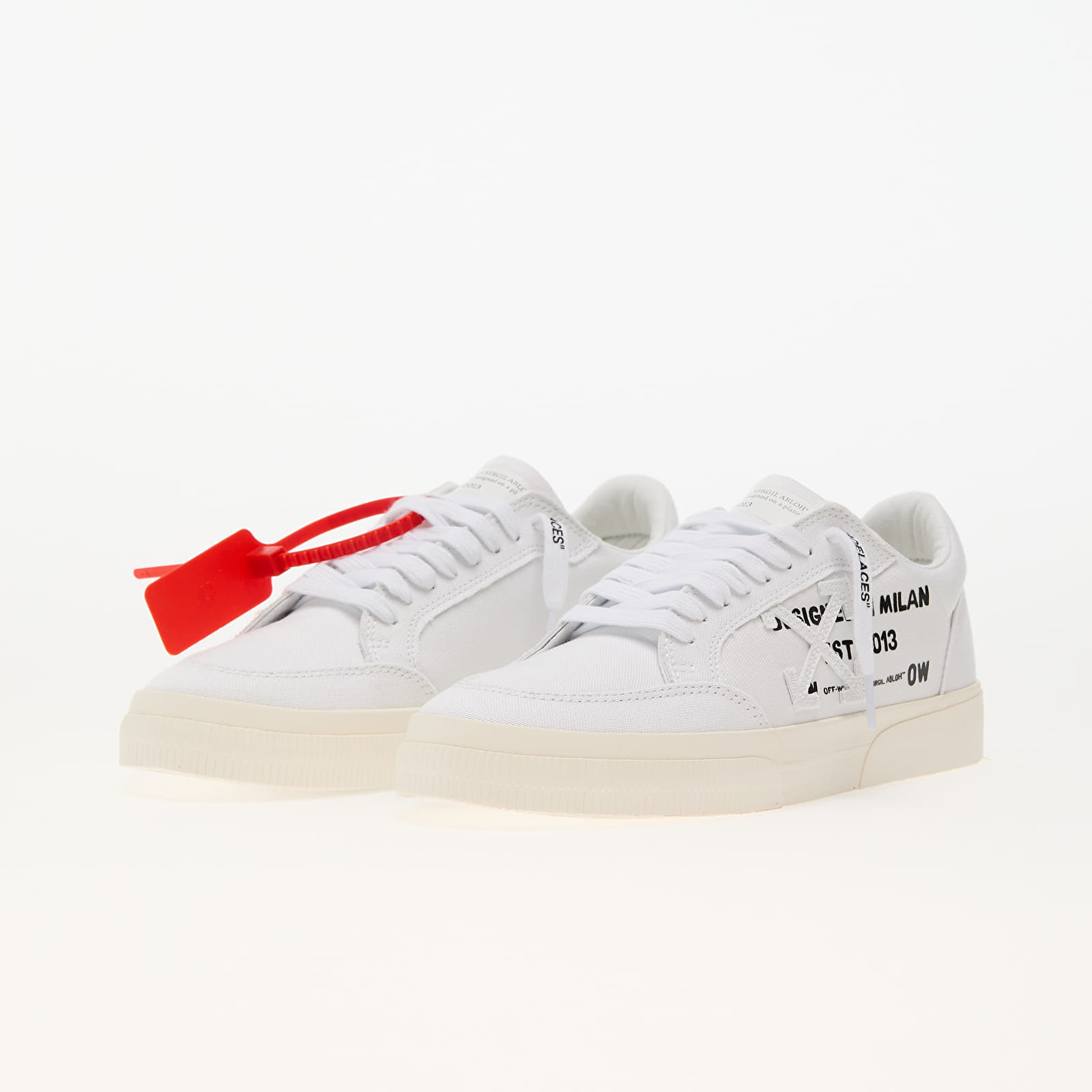 Pánske tenisky a topánky Off-White New Low Vulcanized Animation White Blue