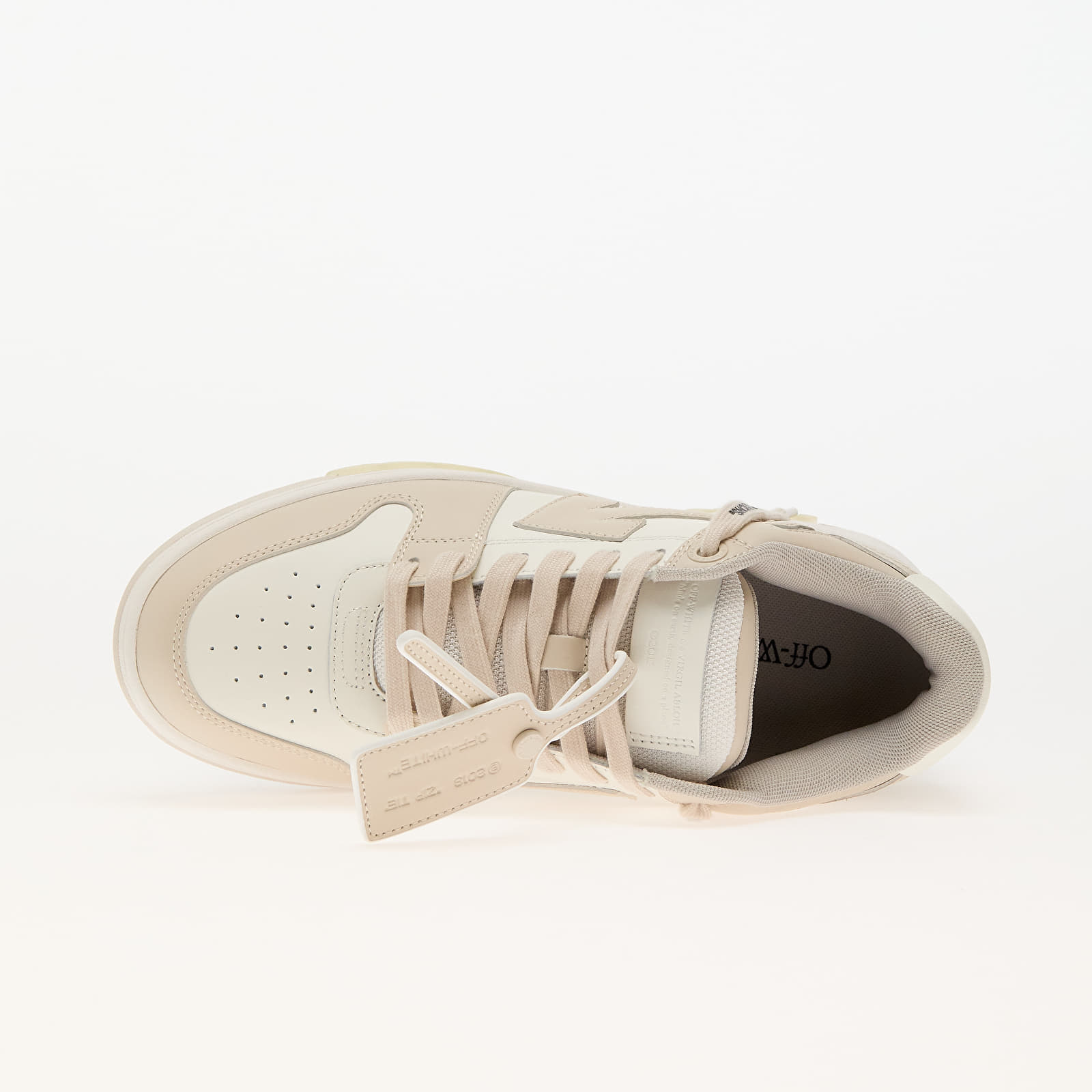 Női cipők Off-White Out Of Office Calf Leather White Beige