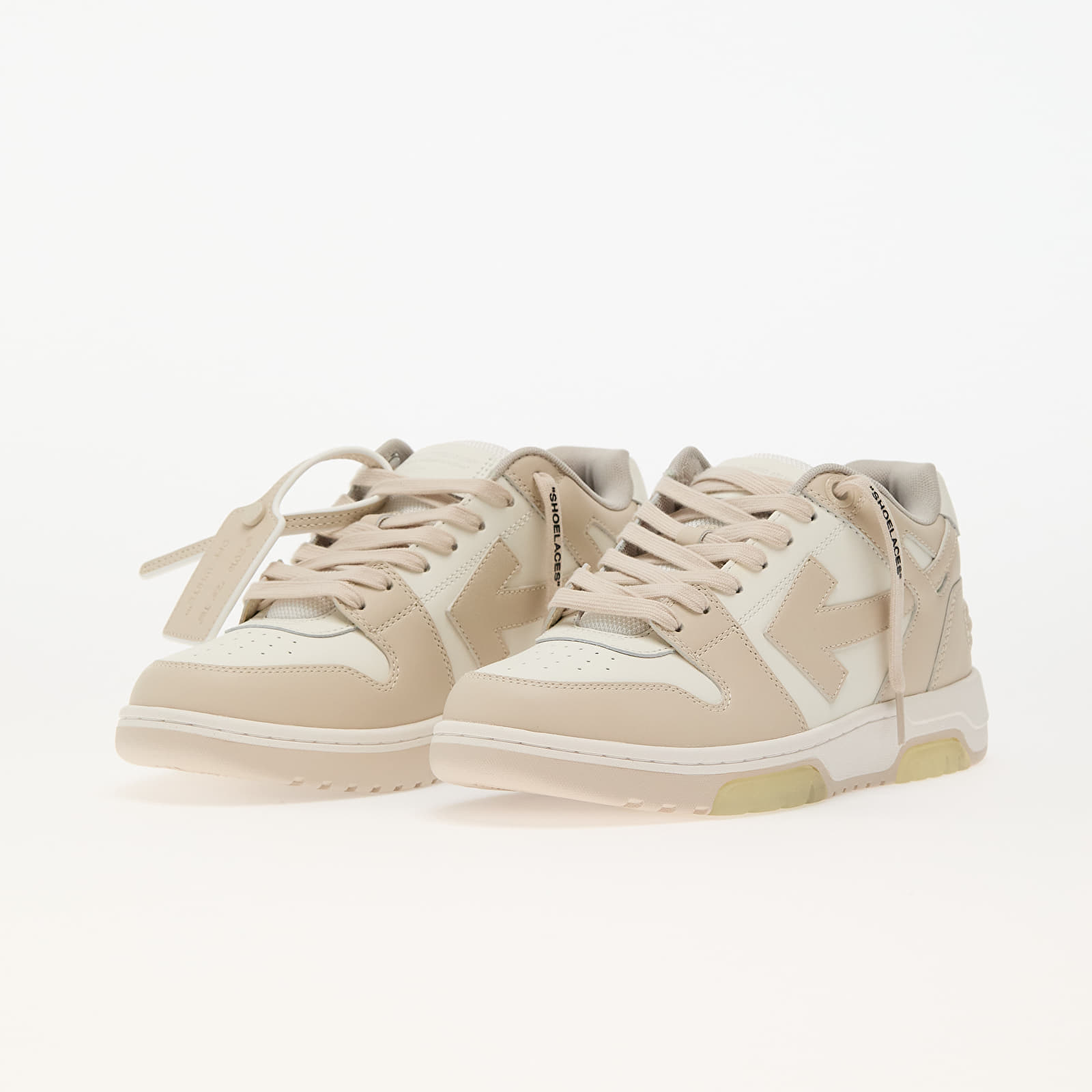 Női cipők Off-White Out Of Office Calf Leather White Beige