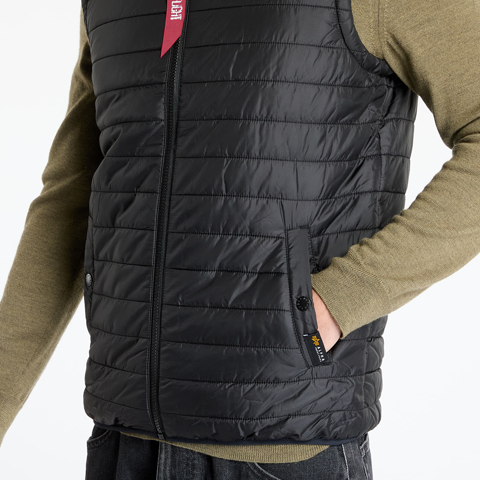 Men's vests Alpha Industries Inc. Puffer Vest Ultra LW Black