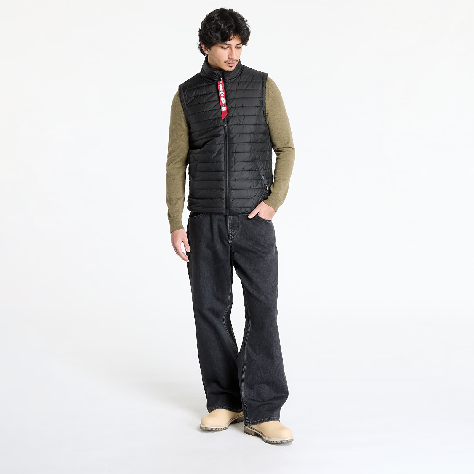 Men's vests Alpha Industries Inc. Puffer Vest Ultra LW Black